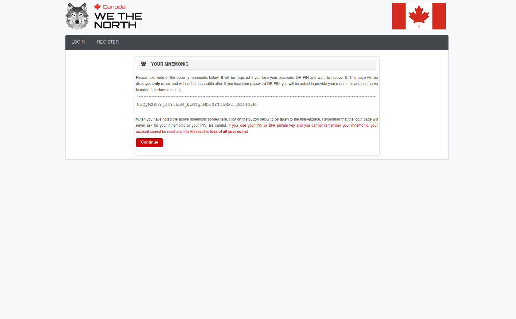 WeTheNorth Market mirror status monitoring